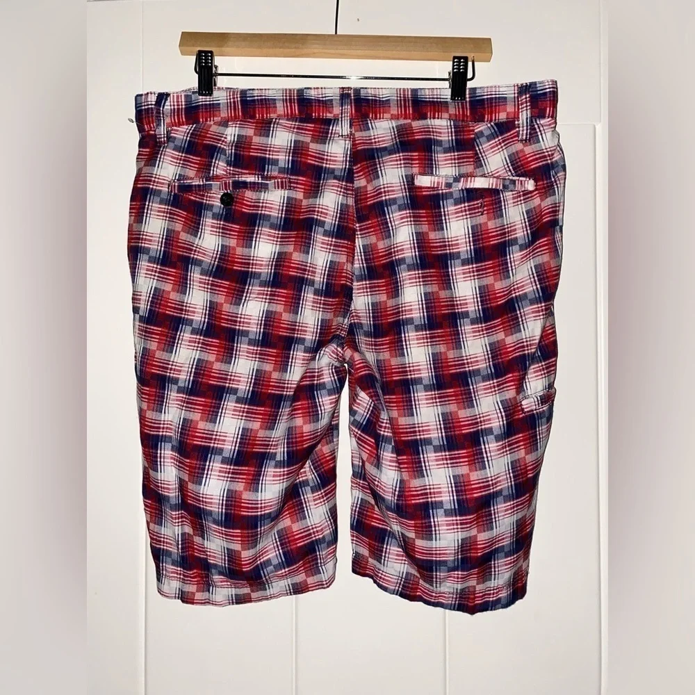 Vintage Verago Men Madra Flat Front‎ Short W36 Colorful Whimsical Bermuda